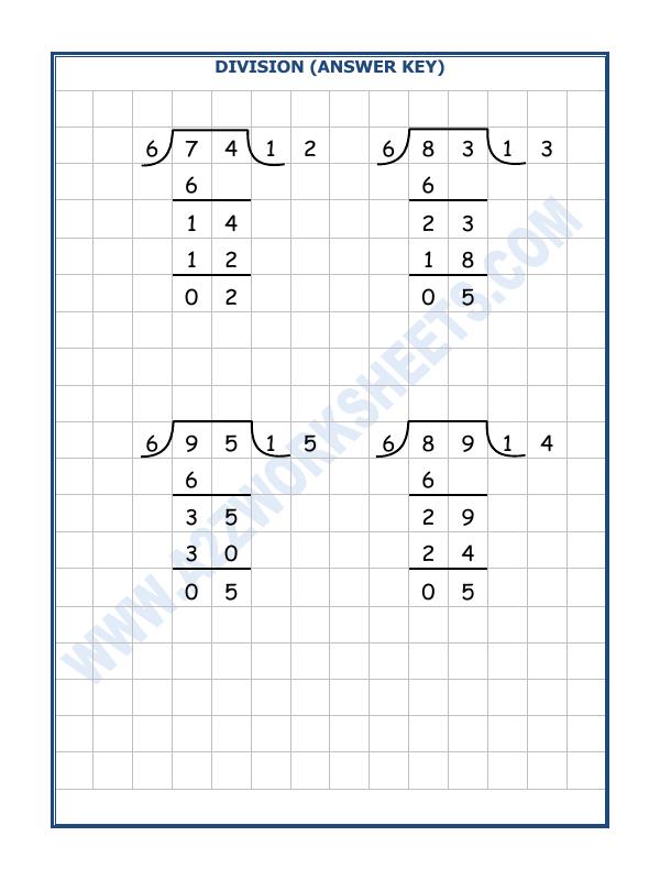 A2ZWorksheets:Maths-Division-Division By 6 - 10