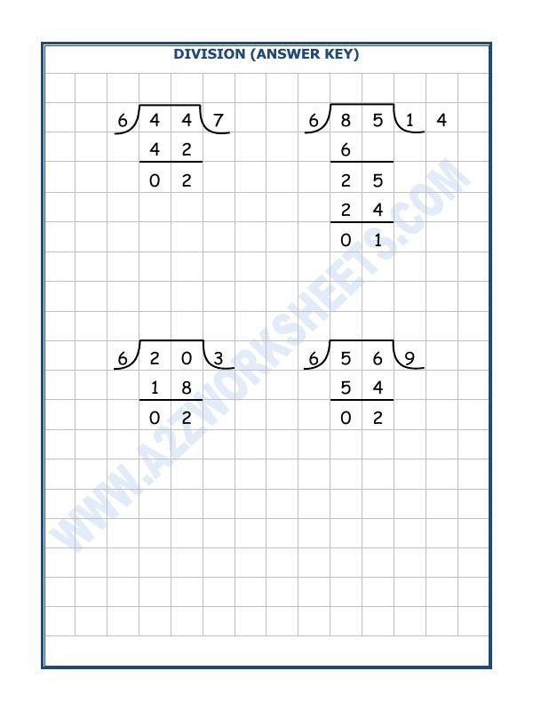 A2ZWorksheets:Maths-Division-Division By 6 - 18