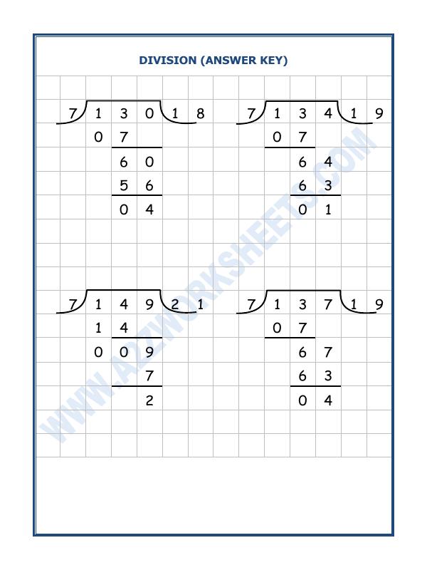 A2ZWorksheets:Maths-Division-Division By 7 - 6