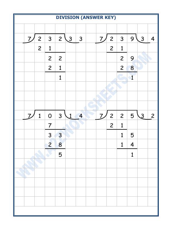 A2ZWorksheets:Maths-Division-Division By 7 - 11