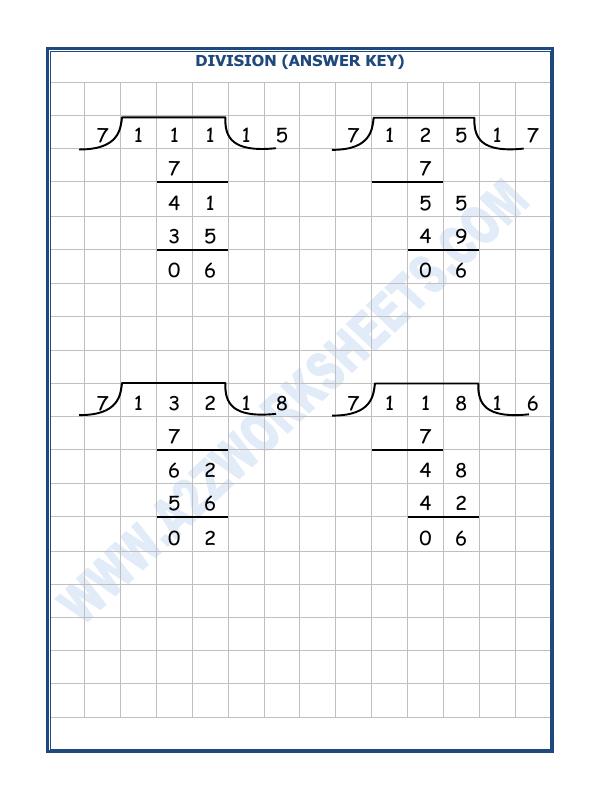 A2ZWorksheets:Maths-Division-Division By 7 - 12