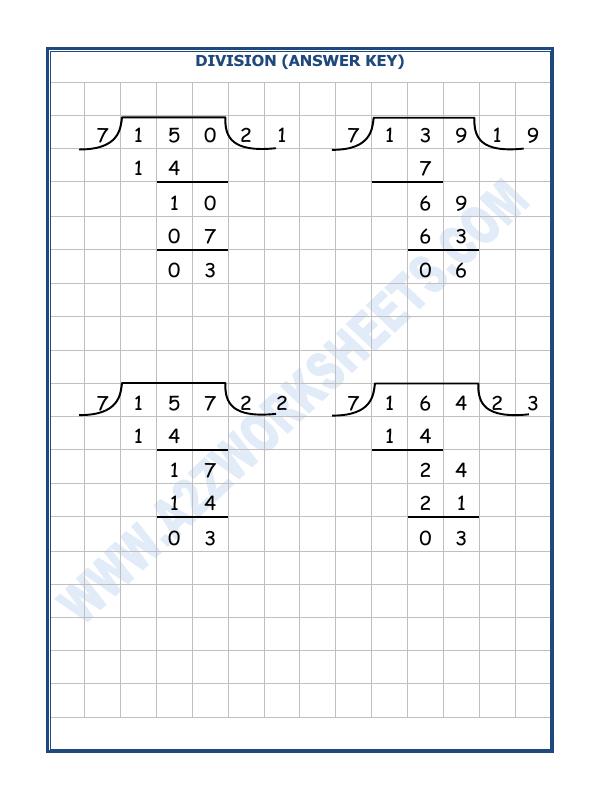 A2ZWorksheets:Maths-Division-Division By 7 - 13