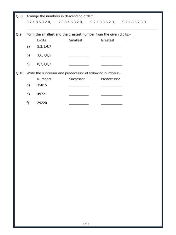 A2ZWorksheets:Maths-Numbers-Large Numbers