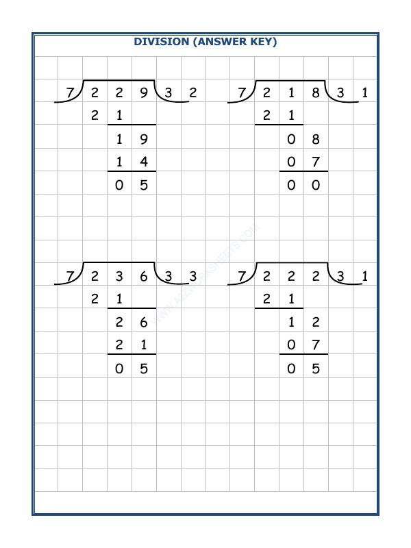 A2ZWorksheets:Maths-Division-Division By 7 - 20