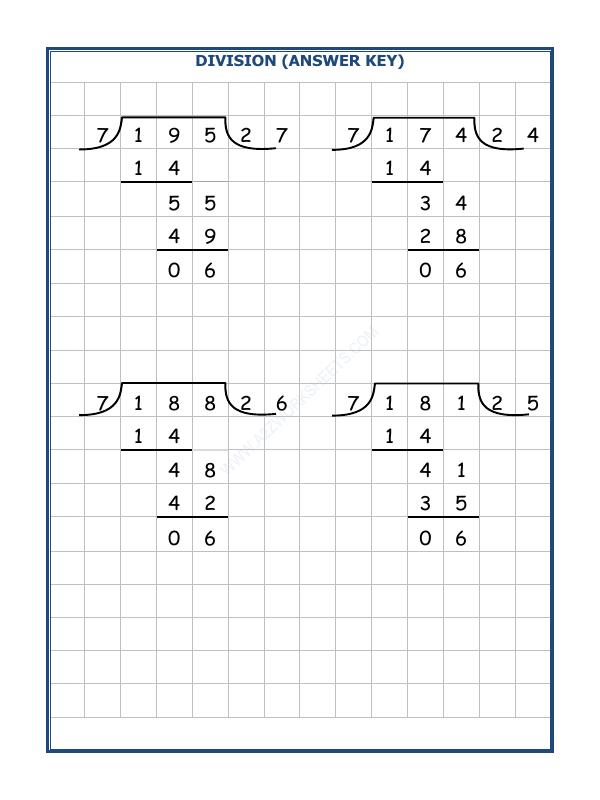 A2ZWorksheets:Maths-Division-Division By 7 - 23