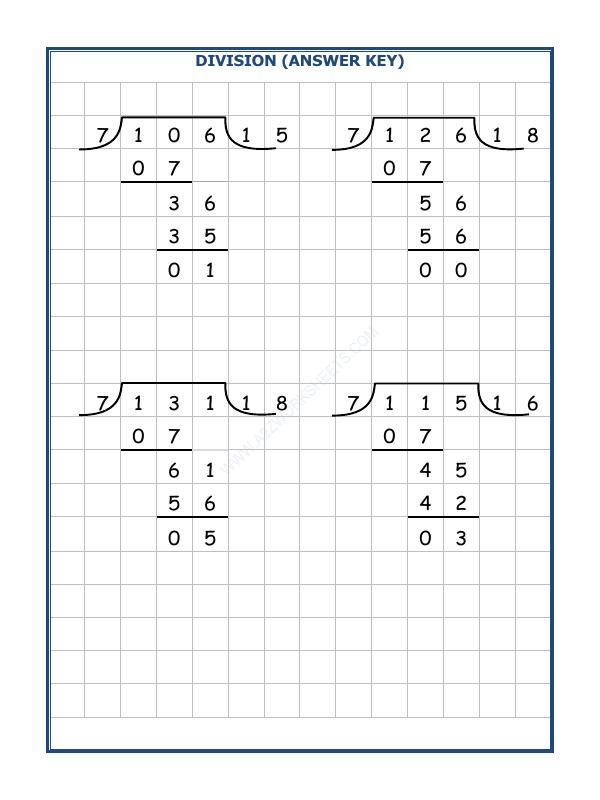 A2ZWorksheets:Maths-Division-Division By 7 - 26