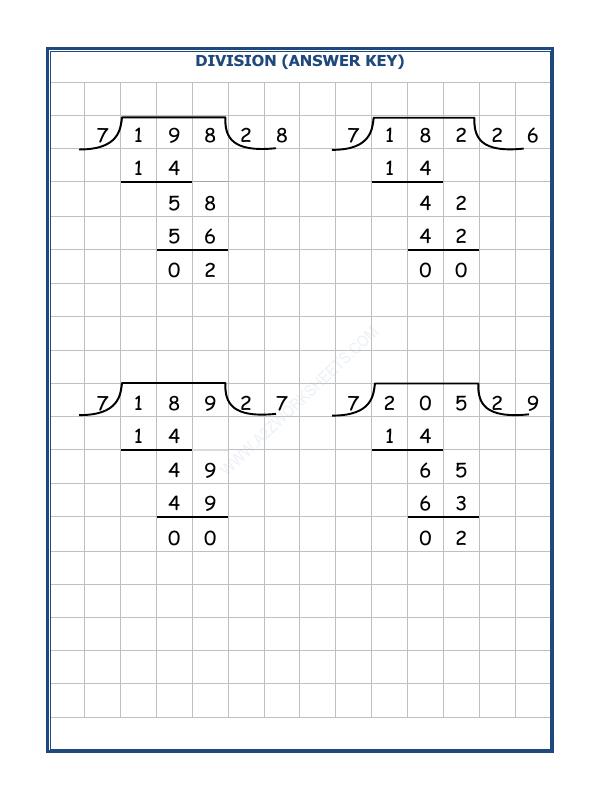 A2ZWorksheets:Maths-Division-Division By 7 - 28