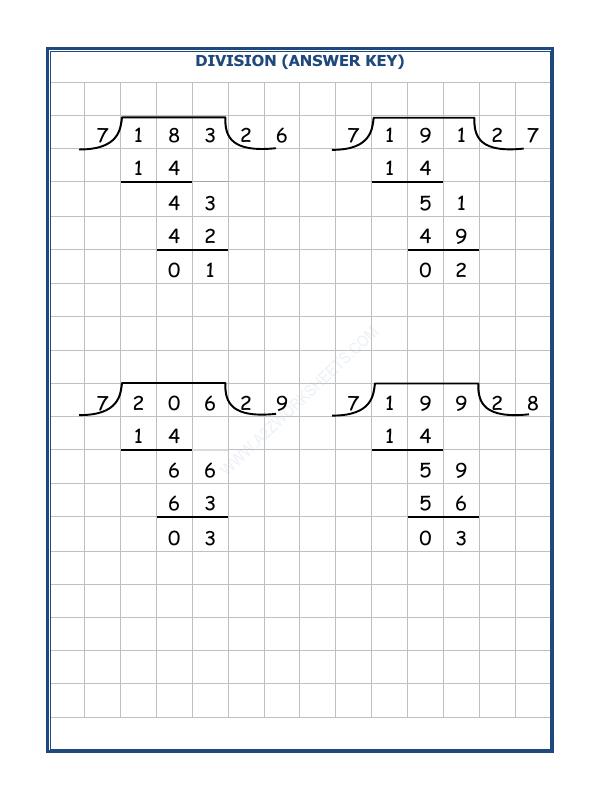 A2ZWorksheets:Maths-Division-Division By 7 - 32