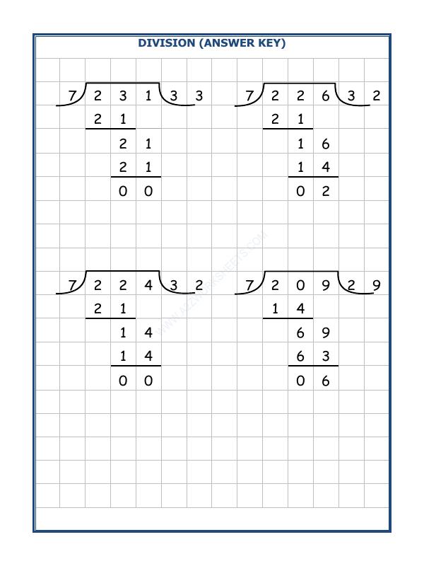 A2ZWorksheets:Maths-Division-Division By 7 - 33