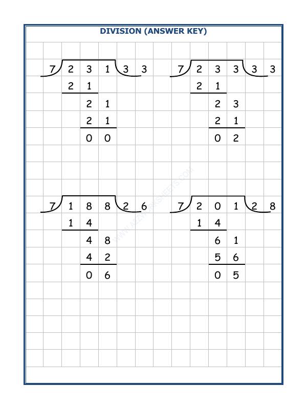 A2ZWorksheets:Maths-Division-Division By 7 - 38