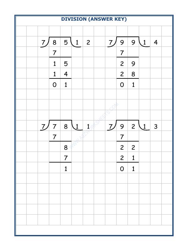A2ZWorksheets:Maths-Division-Division By 7 - 40