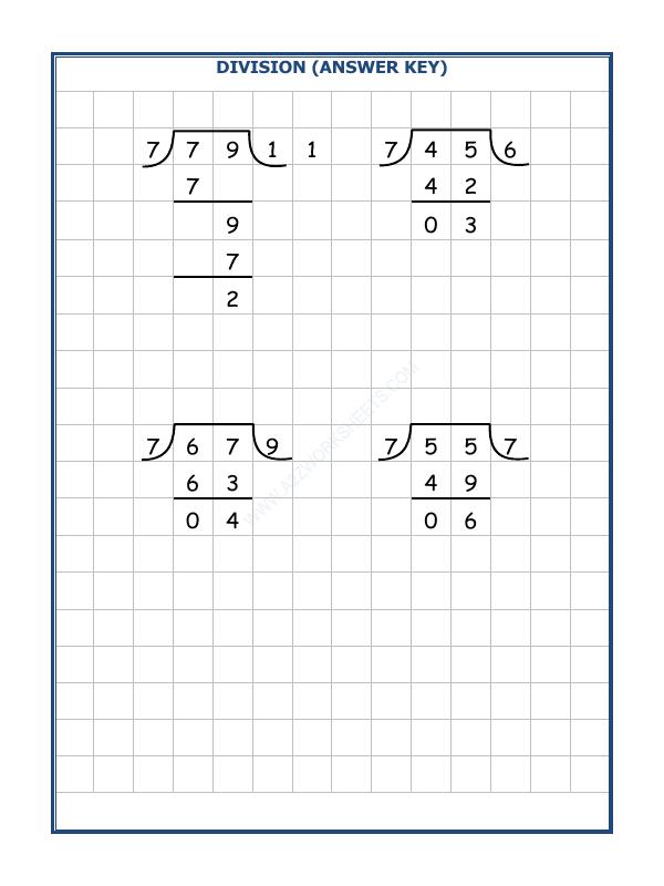 A2ZWorksheets:Maths-Division-Division By 7 - 42