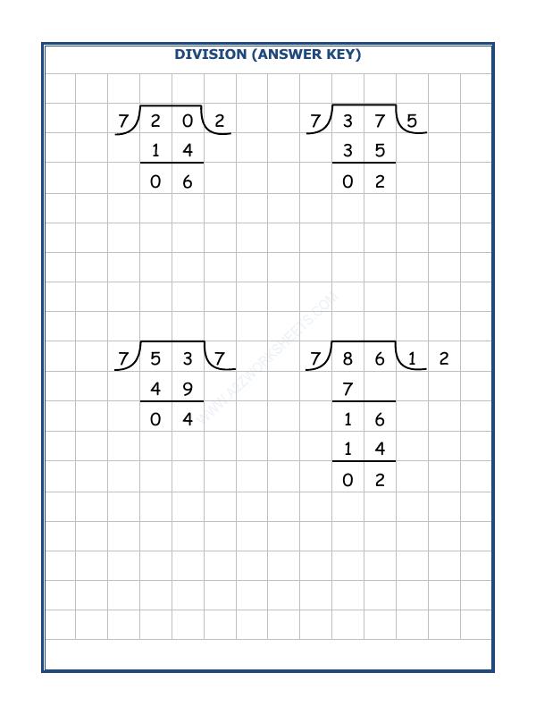 A2ZWorksheets:Maths-Division-Division By 7 - 55