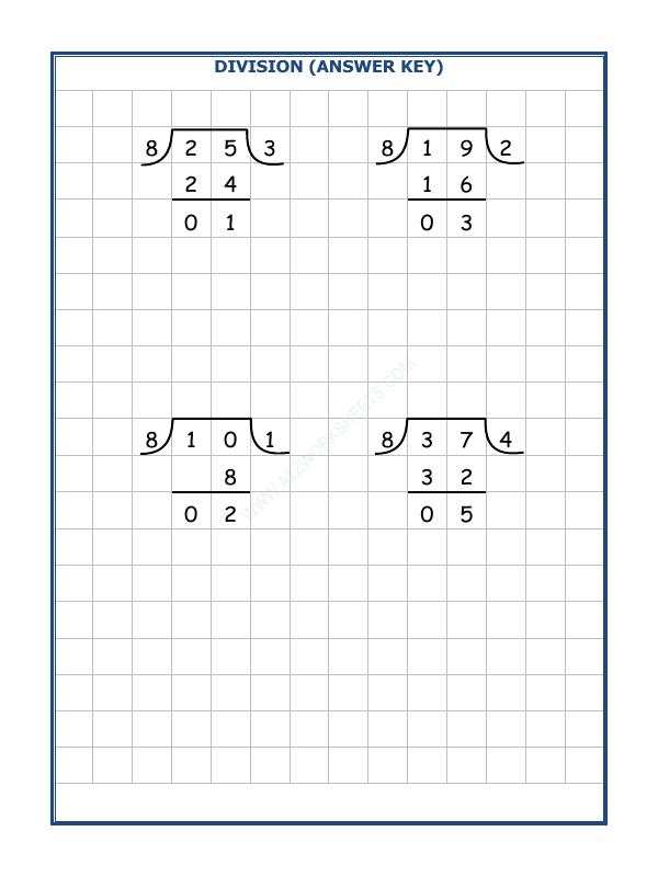 A2ZWorksheets:Maths-Division-Division By 8 - 2