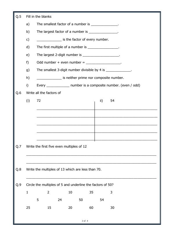 A2ZWorksheets:Maths-Numbers-Properties Of Whole Numbers
