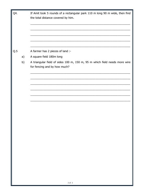 A2ZWorksheets:Maths-Measurement-Perimeter