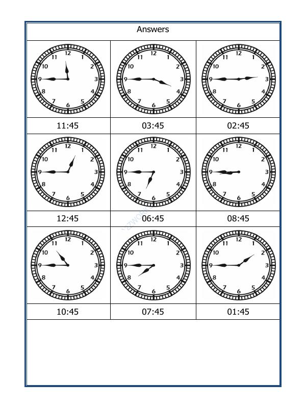 A2ZWorksheets:Maths-Measurement-Tell The Time - 04