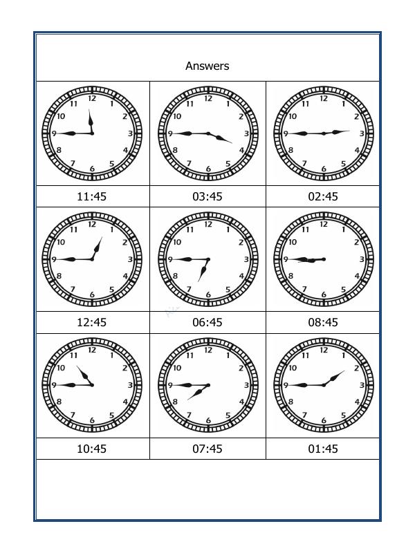 A2ZWorksheets:Maths-Measurement-Tell The Time - 08