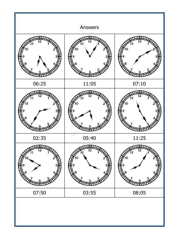 A2ZWorksheets:Maths-Measurement-Tell The Time - 16