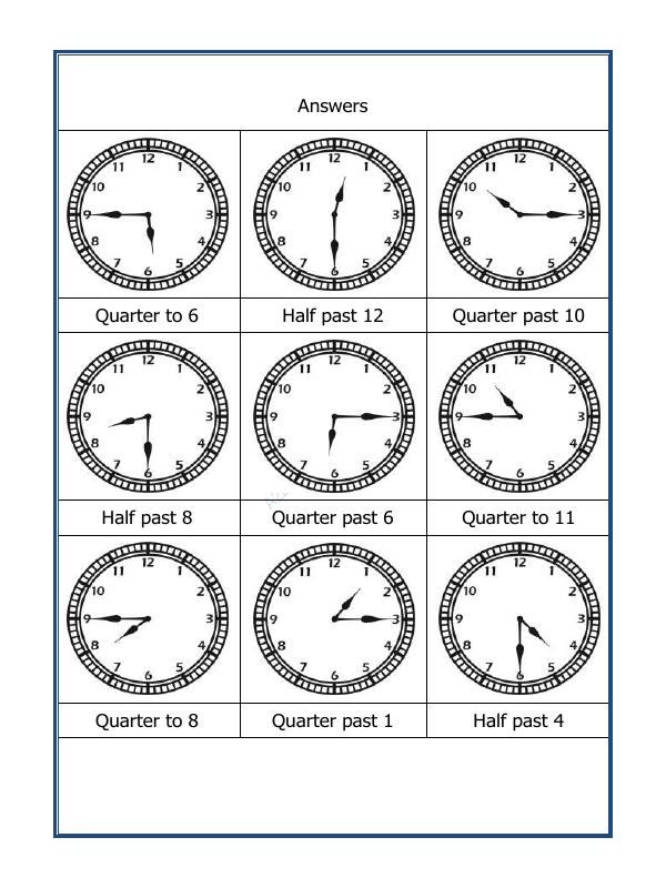 A2ZWorksheets:Maths-Measurement-Tell The Time - 20
