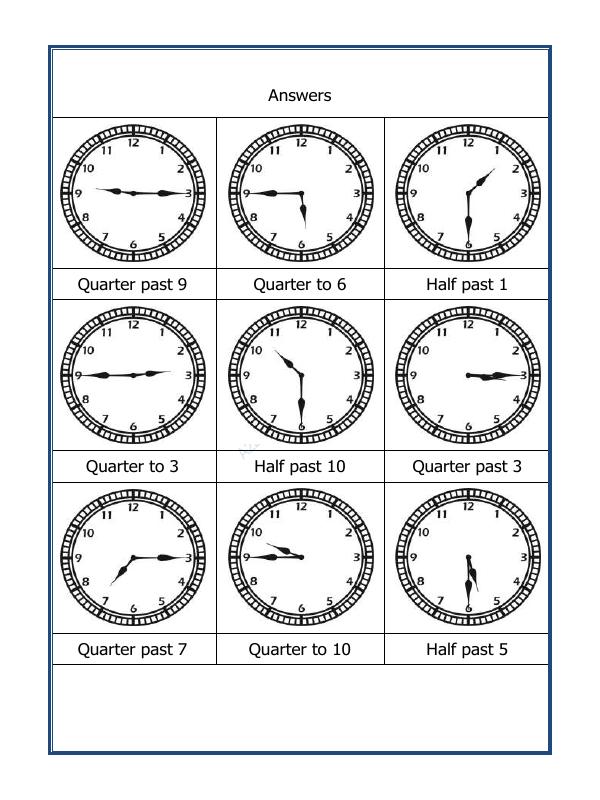 A2ZWorksheets:Maths-Measurement-Tell The Time - 22
