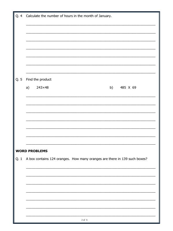 A2ZWorksheets:Maths-Multiplication-Multiplication