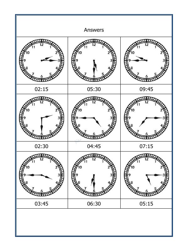 A2ZWorksheets:Maths-Measurement-Draw The Time - 32