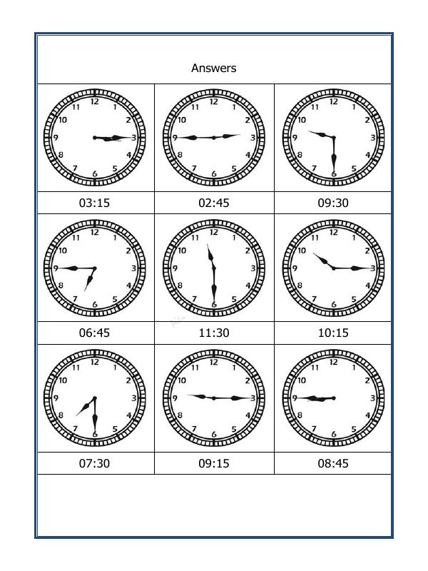 A2ZWorksheets:Maths-Measurement-Draw The Time - 33