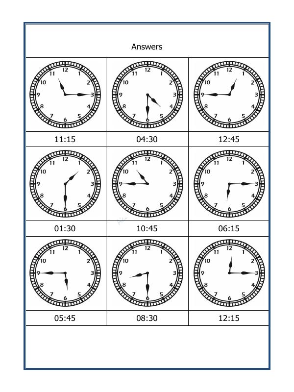 A2ZWorksheets:Maths-Measurement-Draw The Time - 34