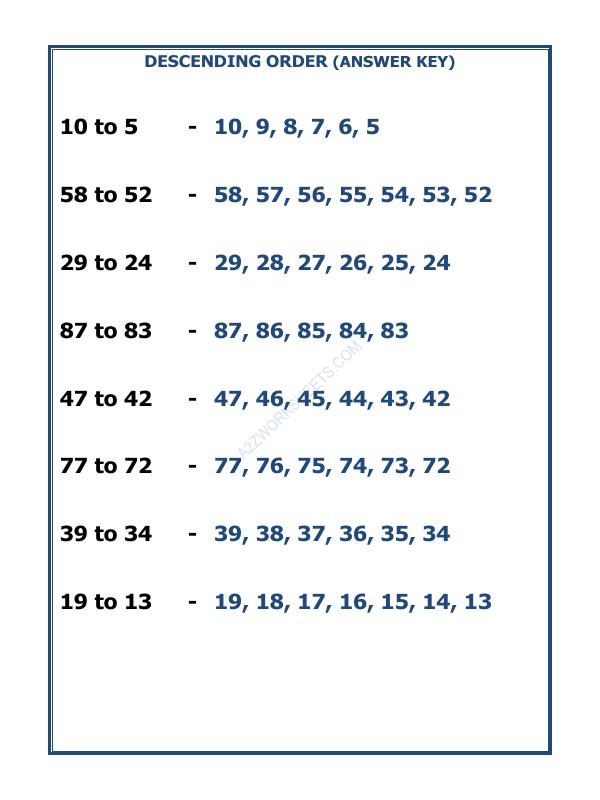 A2ZWorksheets:Maths-Numbers-Descending Order-03