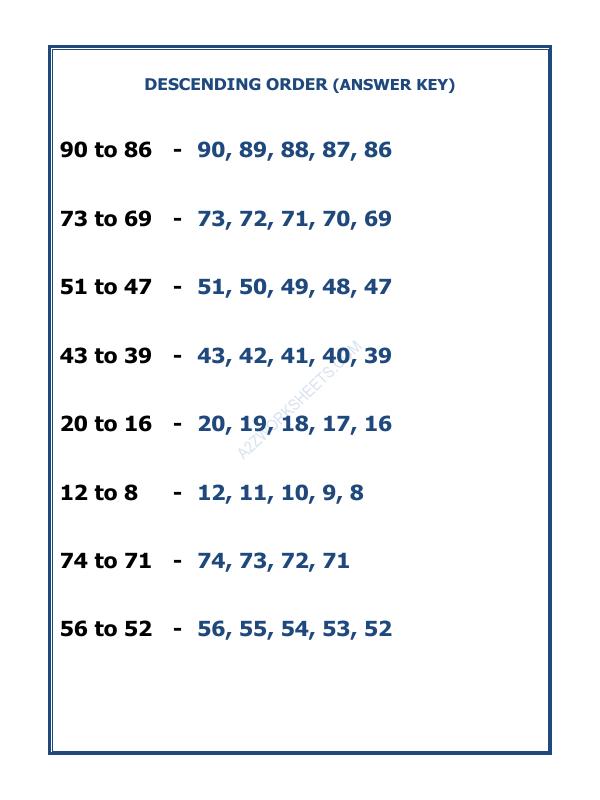 A2ZWorksheets:Maths-Numbers-Descending Order-09