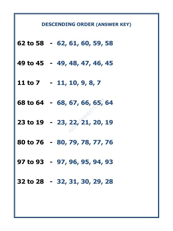 A2ZWorksheets:Maths-Numbers-Descending Order-11