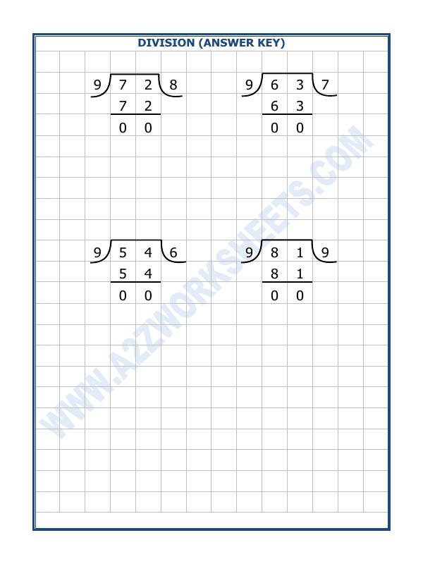 A2ZWorksheets:Maths-Division-Division By 9 - 1