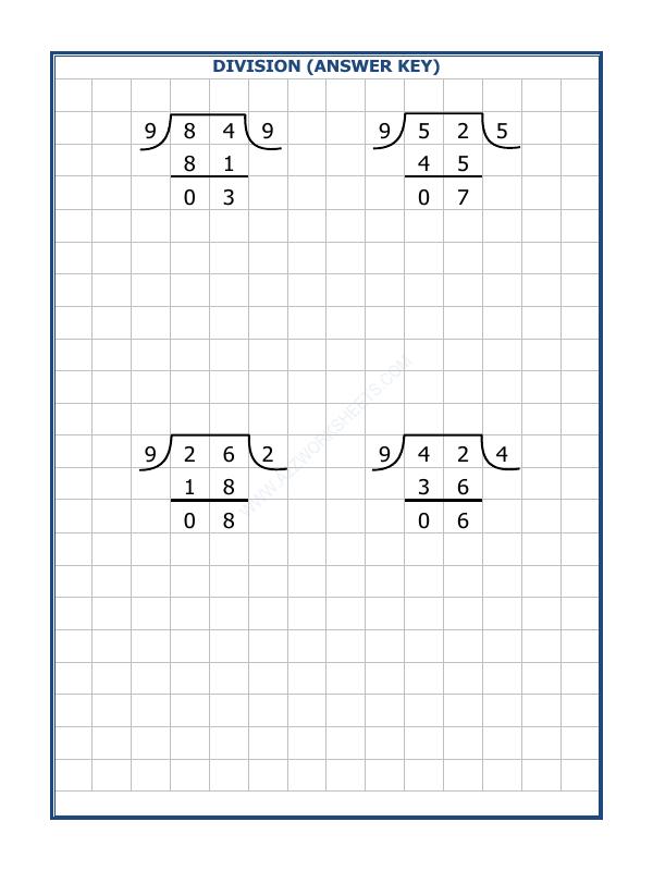 A2ZWorksheets:Maths-Division-Division By 9 - 11