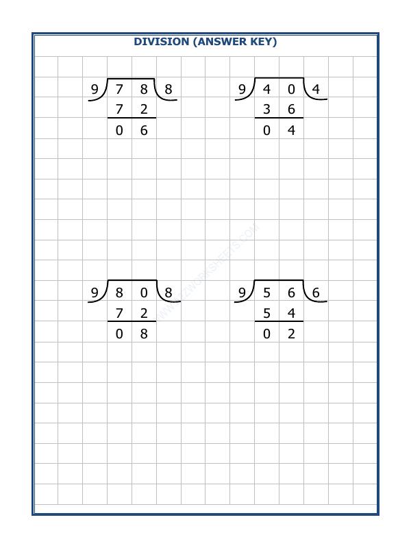 A2ZWorksheets:Maths-Division-Division By 9 - 12