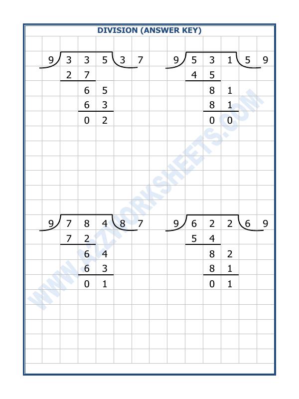 A2ZWorksheets:Maths-Division-Division By 9 - 22