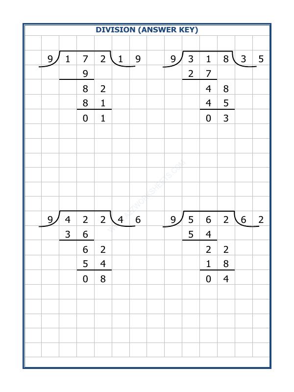 A2ZWorksheets:Maths-Division-Division By 9 - 24