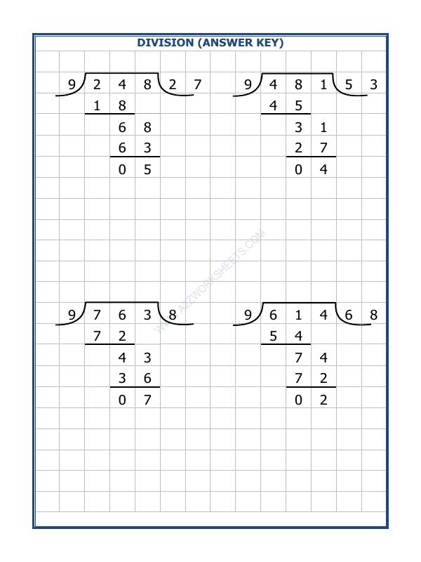A2ZWorksheets:Maths-Division-Division By 9 - 25