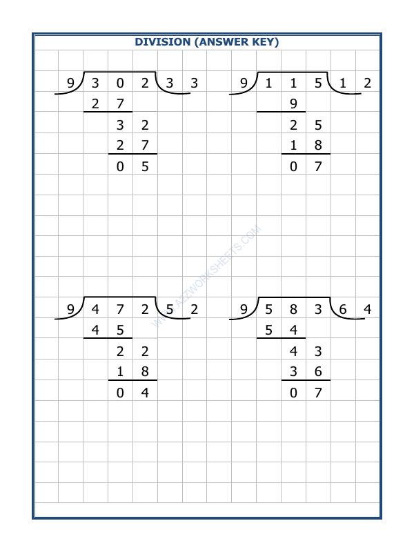 A2ZWorksheets:Maths-Division-Division By 9 - 29