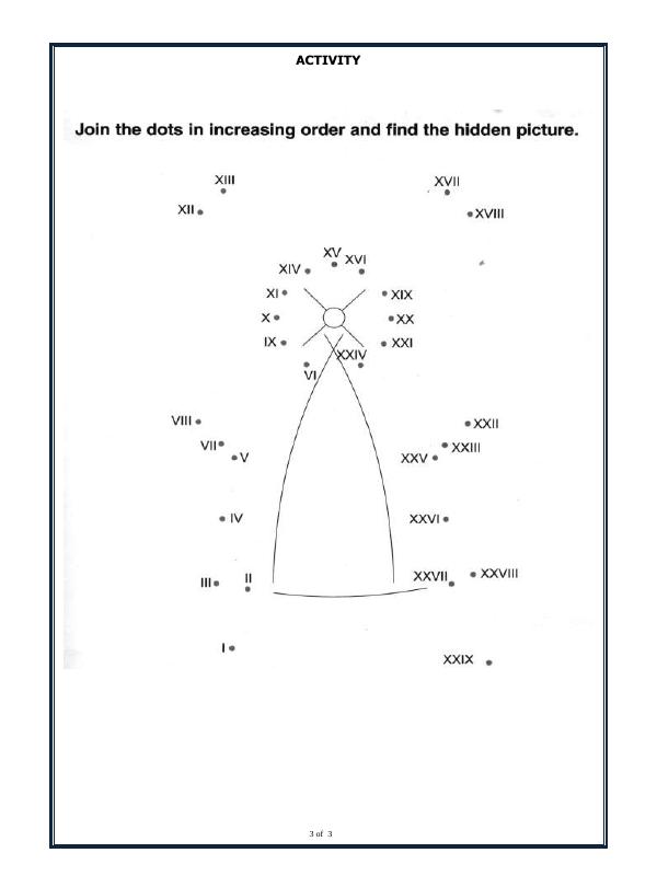 A2ZWorksheets:Maths-Numbers-Roman Numerals