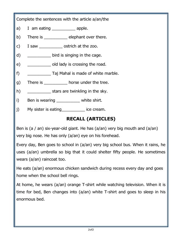 A2ZWorksheets:English-Grammar-Articles