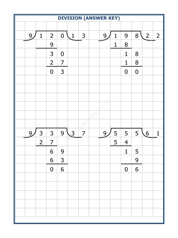A2ZWorksheets:Maths-Division-Division By 9 - 98