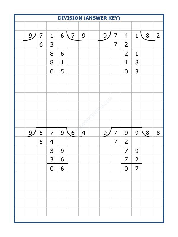 A2ZWorksheets:Maths-Division-Division By 9 - 99
