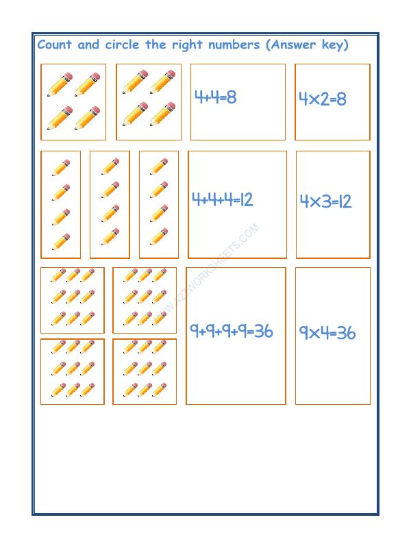 A2ZWorksheets:Maths-Multiplication-Add And Multiply (Repeated Addition) - 02