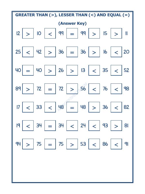 A2ZWorksheets:Maths-Numbers-Put The Sign Greater, Lesser And Equal To-14