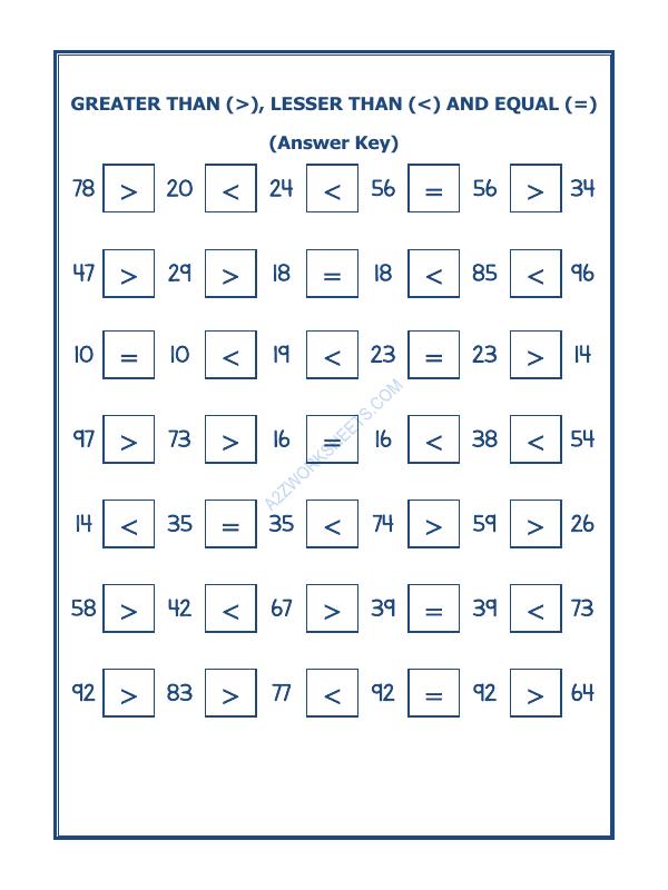 A2ZWorksheets:Maths-Numbers-Put The Sign Greater, Lesser And Equal To-15