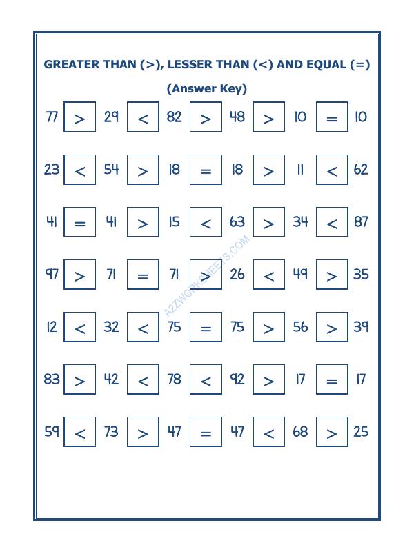 A2ZWorksheets:Maths-Numbers-Put The Sign Greater, Lesser And Equal To-18