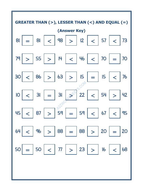 A2ZWorksheets:Maths-Numbers-Put The Sign Greater, Lesser And Equal To-21