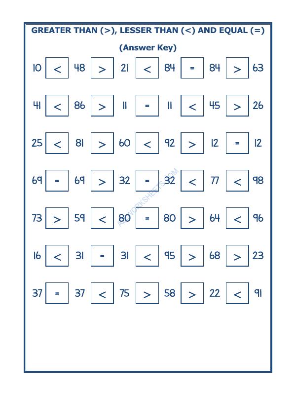 A2ZWorksheets:Maths-Numbers-Put The Sign Greater, Lesser And Equal To-22