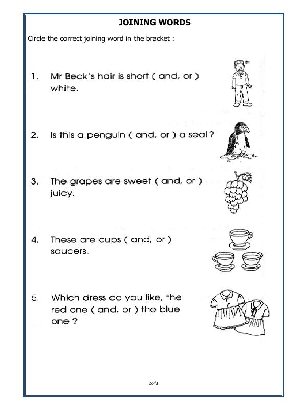 A2ZWorksheets:English-Grammar-Conjunctions